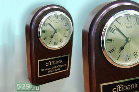Сувенирные часы для филиалов и отделений банка