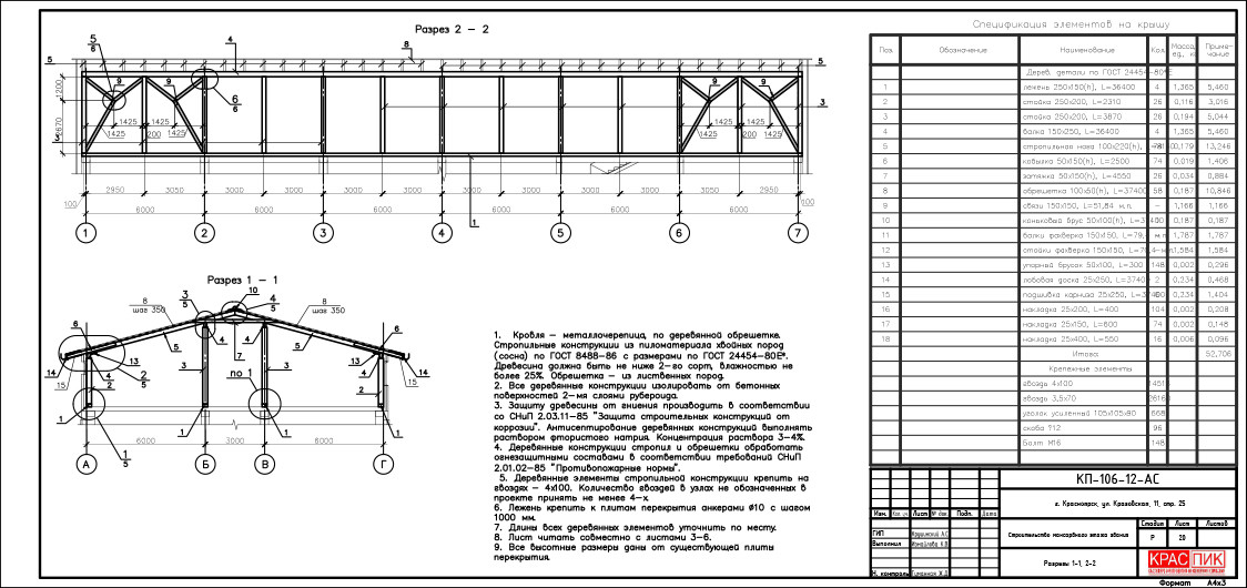 Проект на огнезащиту металлических конструкций