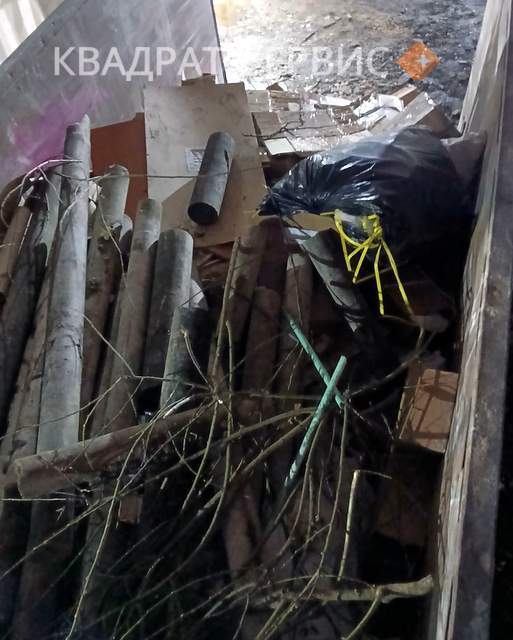 Вывоз строительного мусора Вывоз строй мусора бункером 20 м³ с коммерческого объекта