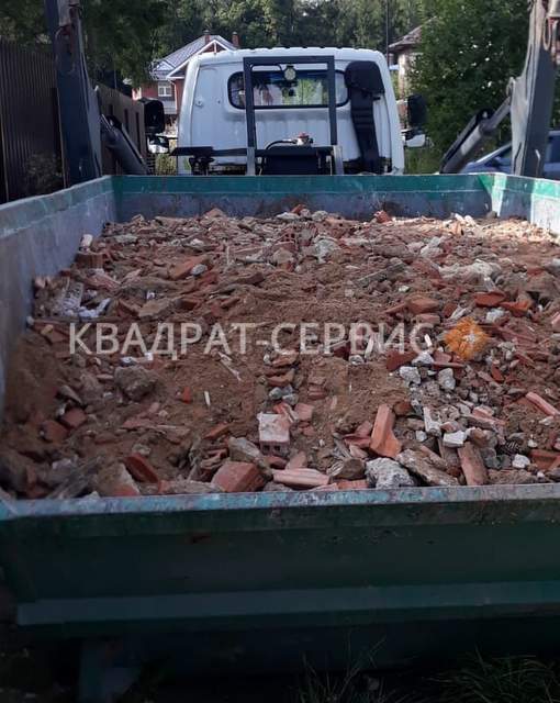 Строительный мусор в бункере Строительный мусор в бункере 8 м³ (Малаховка)