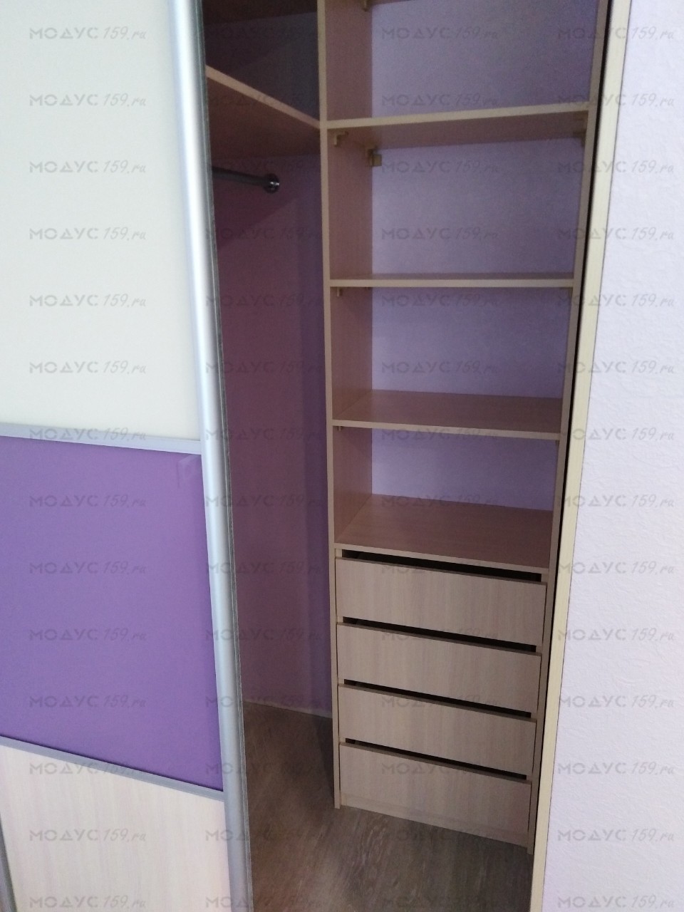 двери комбинированные крашеное стекло мебель на заказ Пермь фото