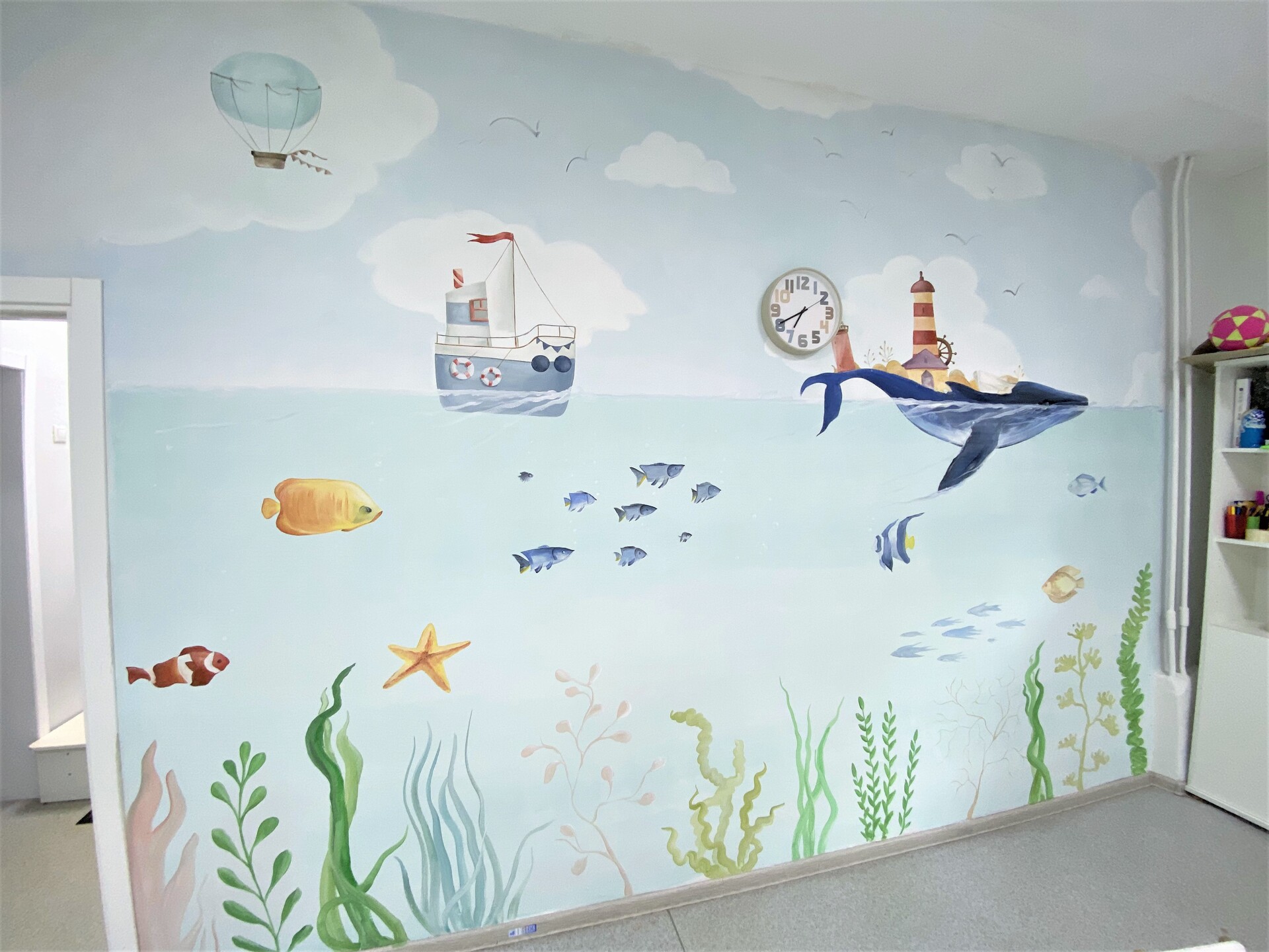 роспись стен в детском саду