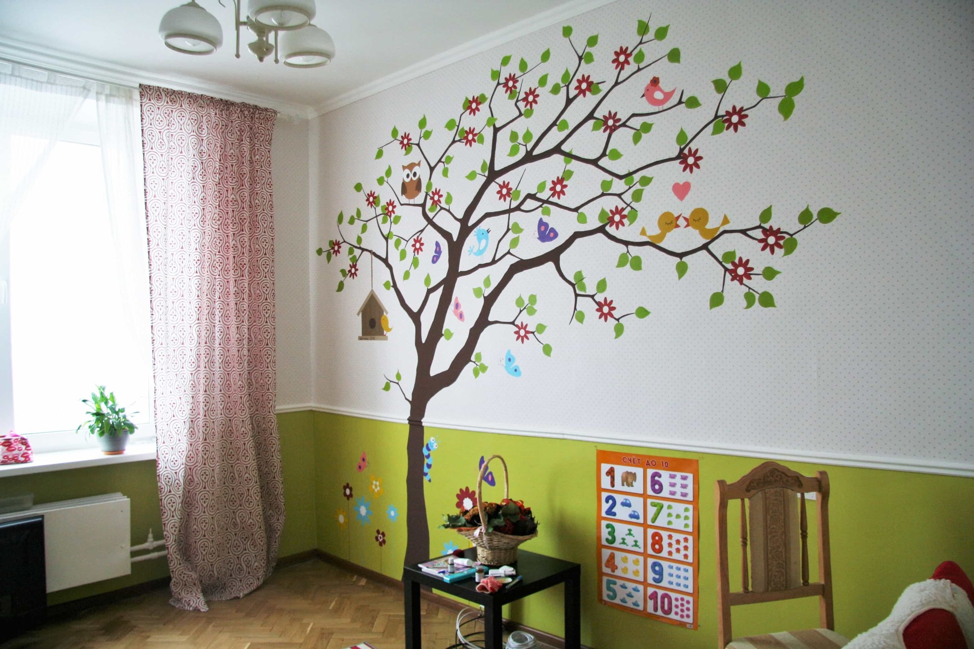 роспись стен дерево