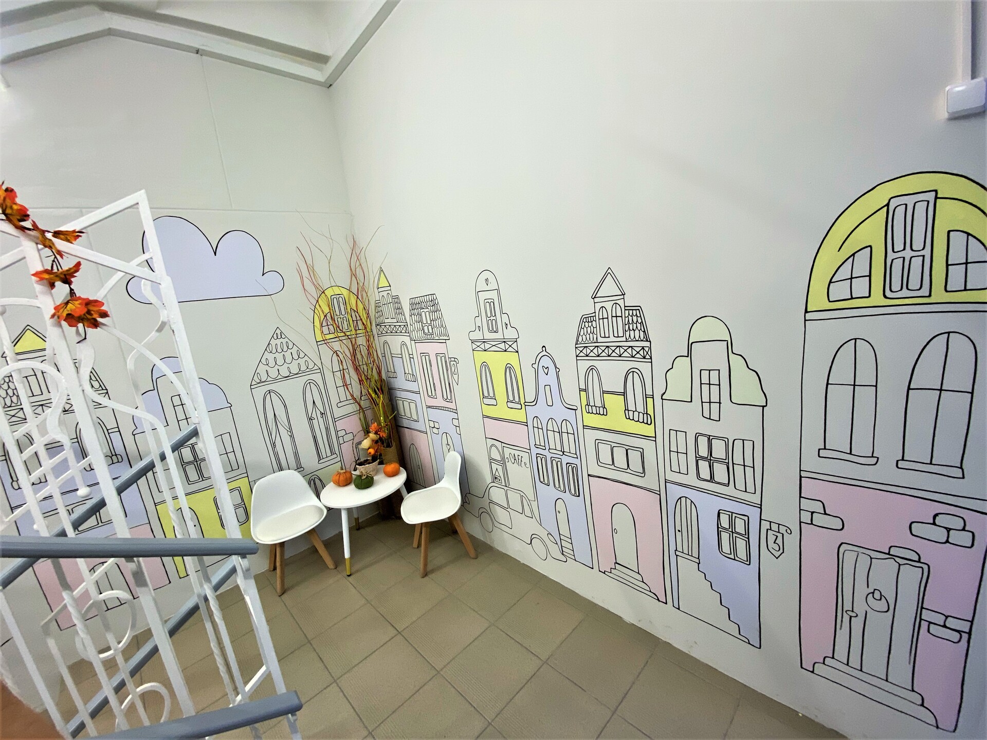 роспись стен в детском саду