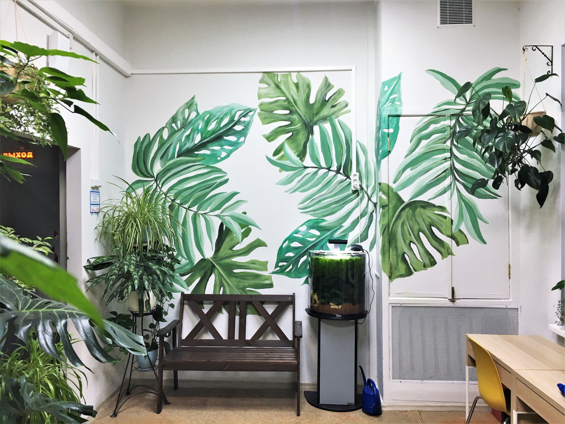 роспись стен в школе