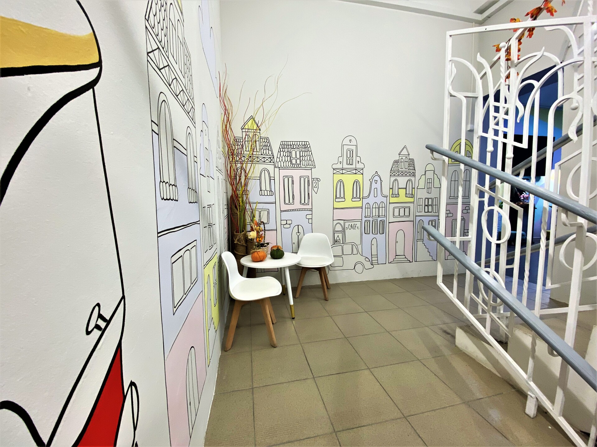 роспись стен в детском саду