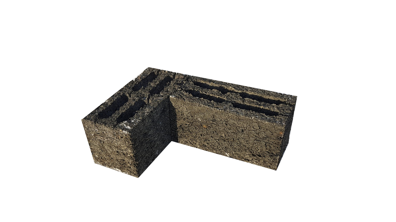 Арболитовый блок  Размер: 390х190х190  Цена от 45 руб.