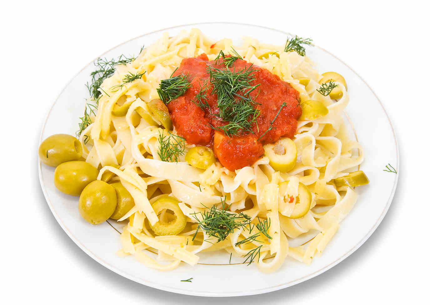 Спагетти со сливочным соусом с сыром (150 гр)