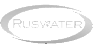 Логотип компании по водоснабжению Русватер