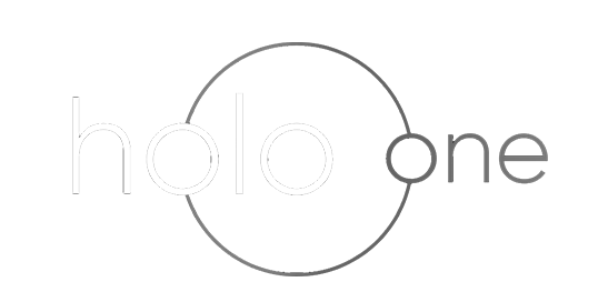 Логотип компании по продаже 3D голографических вентиляторов HoloOne
