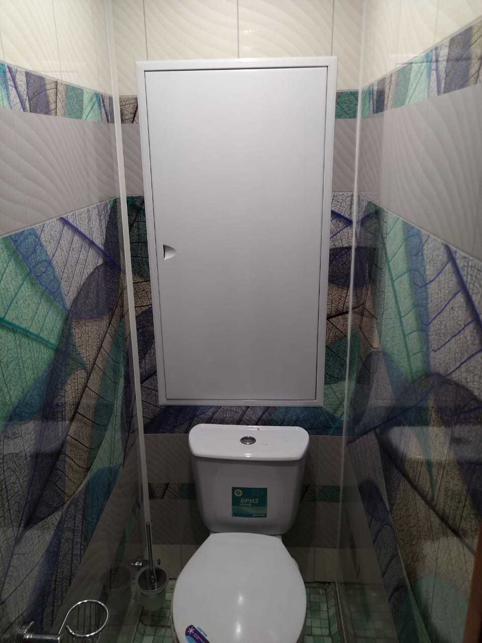 Отделка туалета панелями Плаза