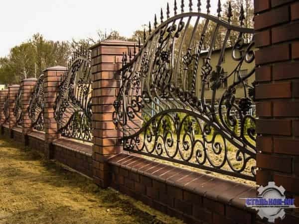 Купить забор ковкой в Славянске-на-Кубани-Сталькон-Юг